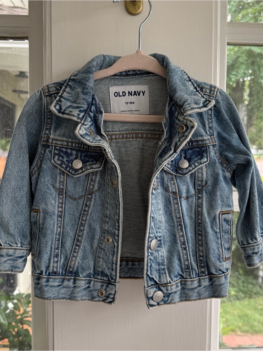 Old Navy Light Wash Denim Jean Jacket for Toddler 12-18M